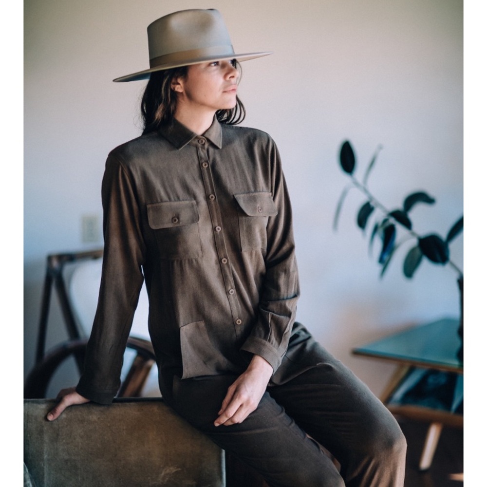 OZMA of California — Long Sleeve Painters Jumpsuit